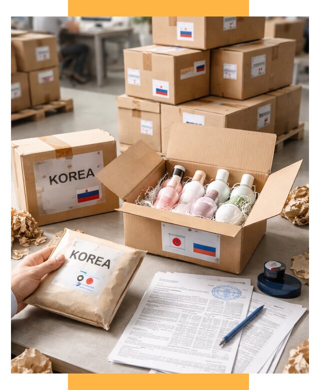 Доставка косметики из Кореи от 8733 р. под ключ | СетСервис-Нвк